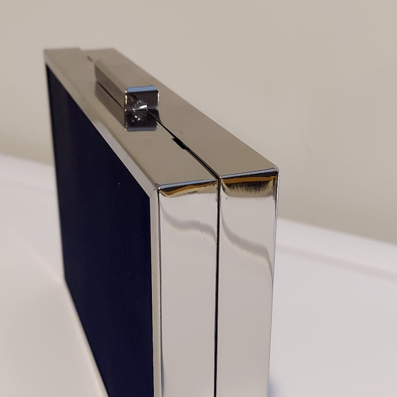 INC Nadia Celestial Clutch NavySilver Handbag SALE - Picture 7 of 12